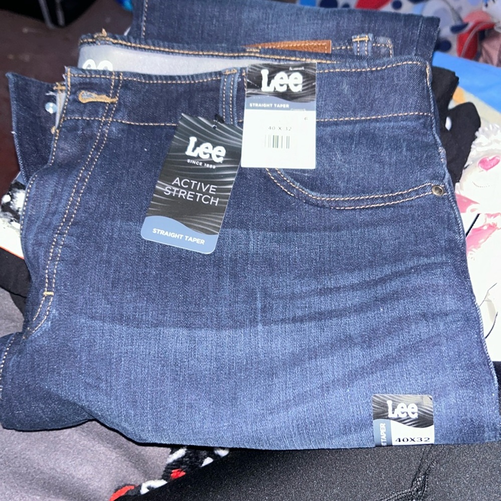 Men’s Lee straight taper jeans
